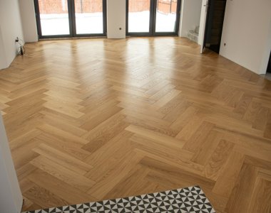 Finishparkiet: Dąb Natura lakier półmat – jodełka klasyczna