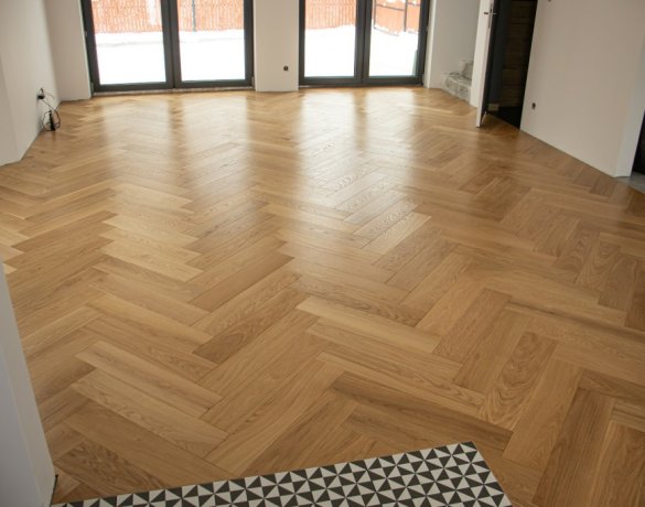 Finishparkiet: Dąb Natura lakier półmat – jodełka klasyczna