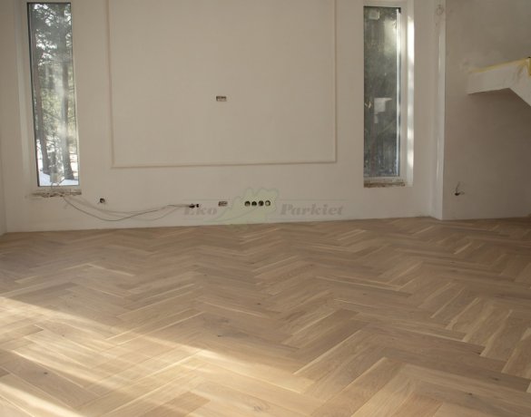 Parkiet Hajnówka: Dąb Gobi 'R’ – jodełka klasyczna